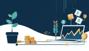 Illustration des 7 sources de revenus passifs en 2026 : investissements, contenu digital et automatisation