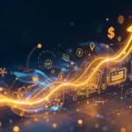 Visualisation des flux d'argent et opportunités d'investissement en 2026 avec symboles technologiques et financiers