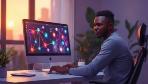 Freelance africain configurant des automatisations Zapier pour décrocher 10 clients par mois depuis Abidjan