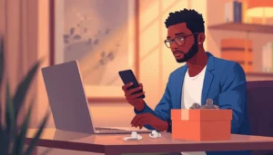 Entrepreneur ivoirien faisant du dropshipping Jumia Express depuis Abidjan