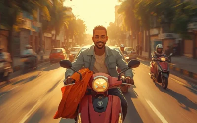 Business livraison moto Dakar : 10 courses par jour = 120 000 FCFA/mois